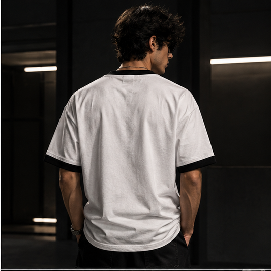 Black White Ringer T-Shirt