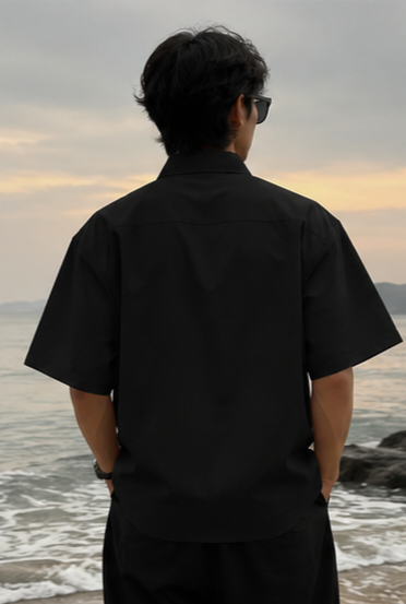 Love Black Oversized Shirt