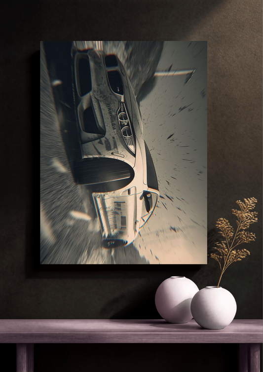 Urban Automotive Road Illustration Poster