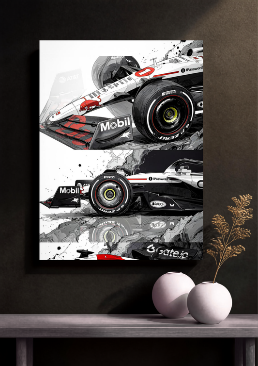 F1 Car Clipart Poster