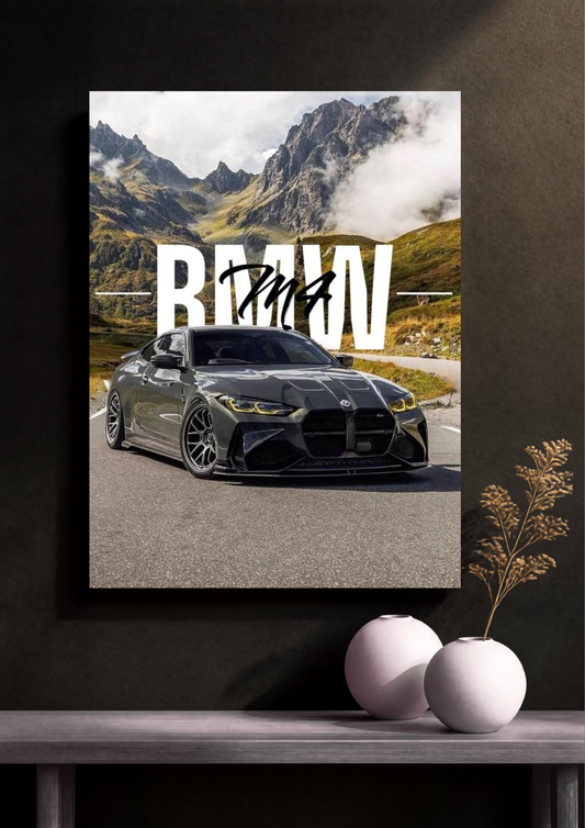 Black BMW M4 Poster