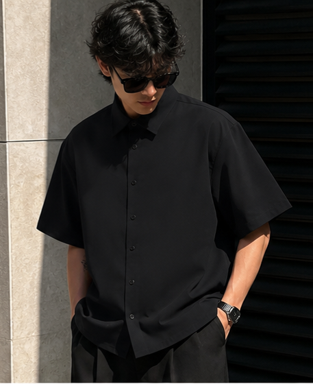 Love Black Oversized Shirt