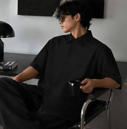 Love Black Oversized Shirt