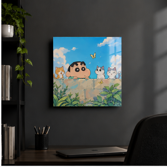 Shinchan Cute Acrylic Poster