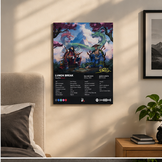 Seedhe Maut Lunch Break Album A4 Acrylic Poster