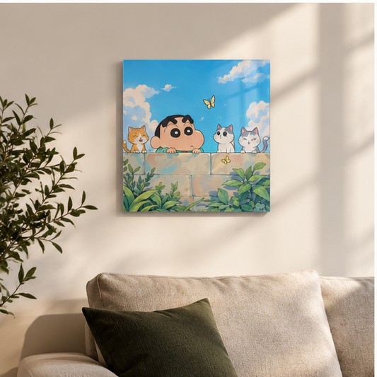 Shinchan Cute Acrylic Poster