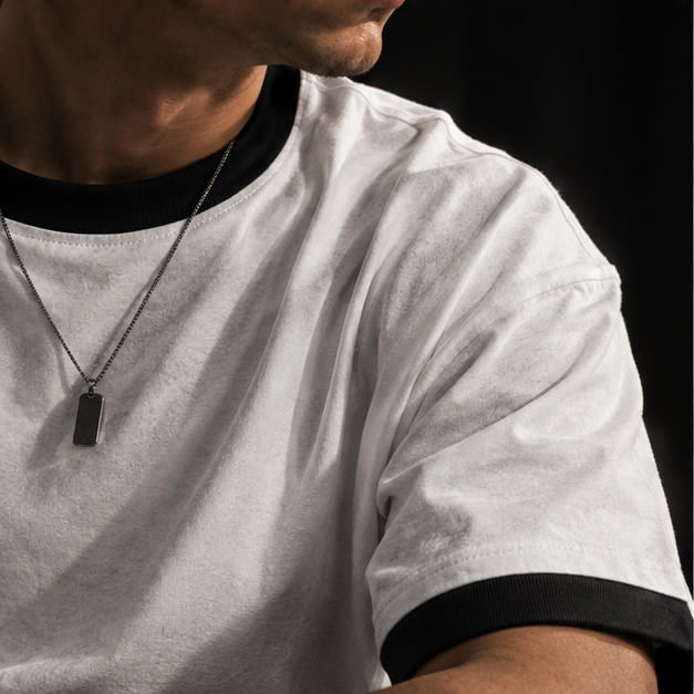Black White Ringer T-Shirt
