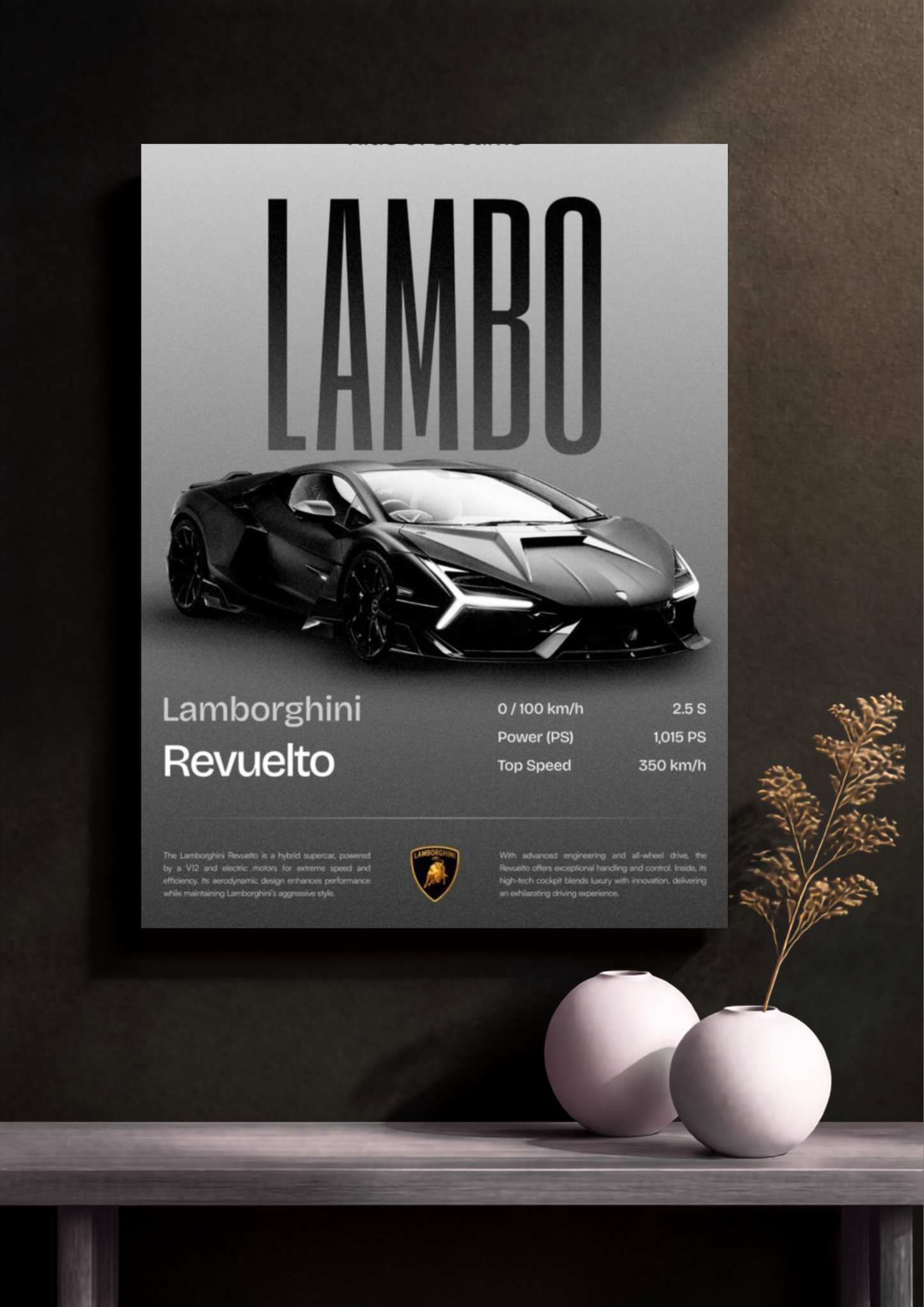 Lamborghini Revuelto Poster
