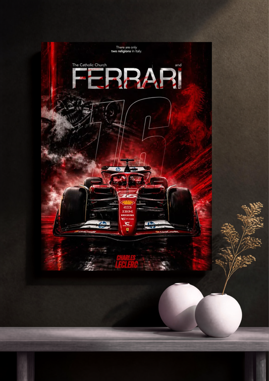 Charles Leclerc Ferrari Poster