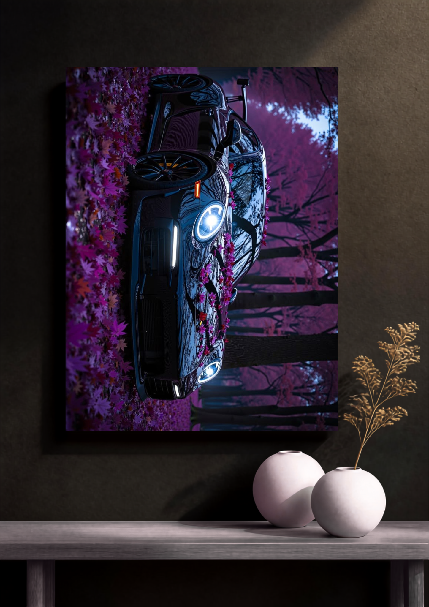 Porsche Boxter Jungle Colourful Poster