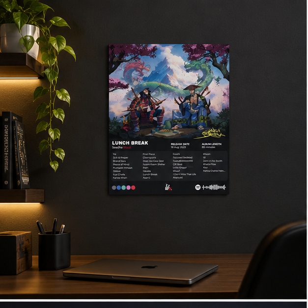 Seedhe Maut Lunch Break Album A4 Acrylic Poster