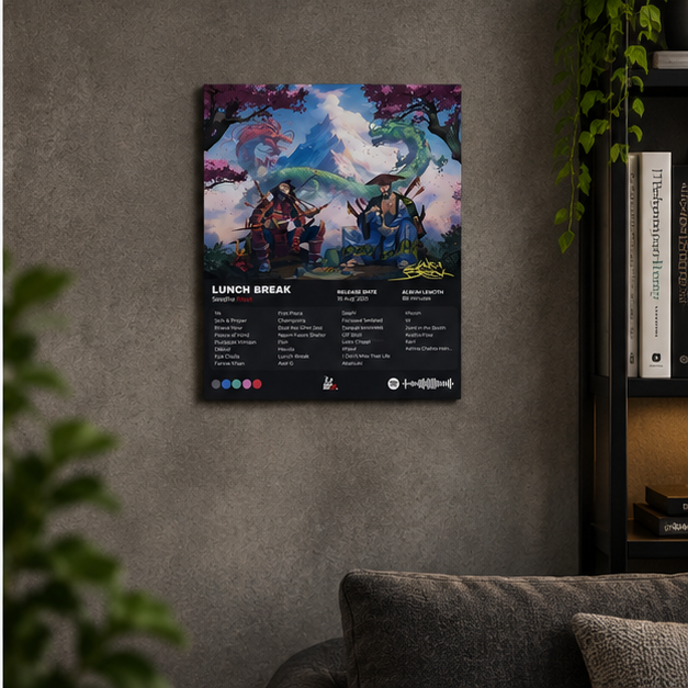 Seedhe Maut Lunch Break Album A4 Acrylic Poster