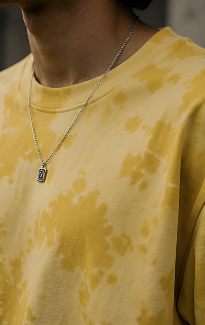 Yellow Wash Tie Dye Oversized T-Shirt