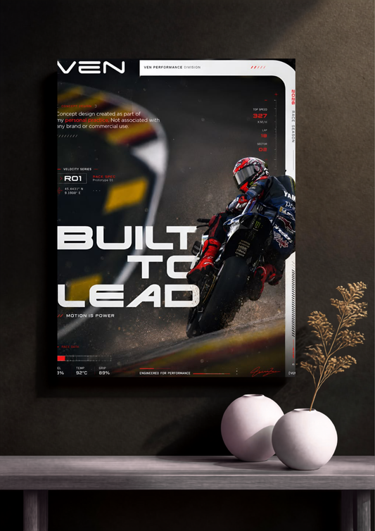 "Built To Lead" MotoGP Poster
