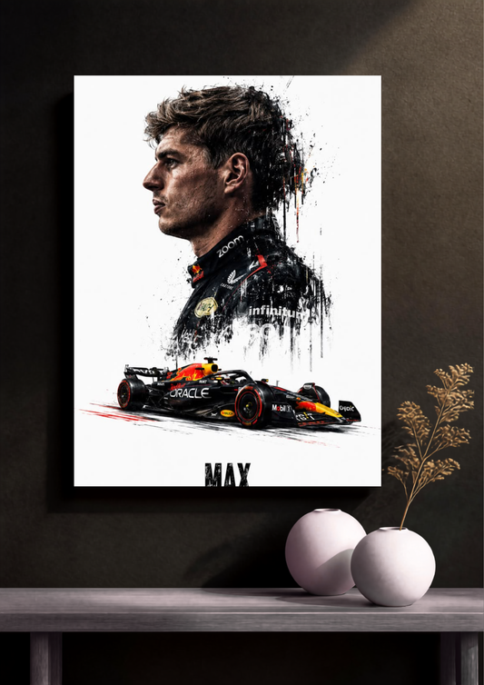 Max Verstappen Oracle F1 Poster