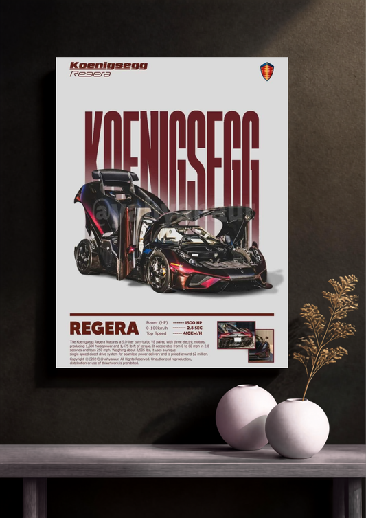Koenigsegg Regera Poster