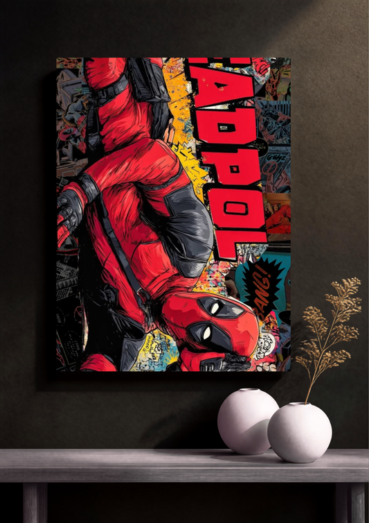 Deadpool Cartoon Illustration Poster