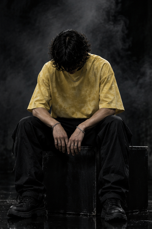 Yellow Wash Tie Dye Oversized T-Shirt